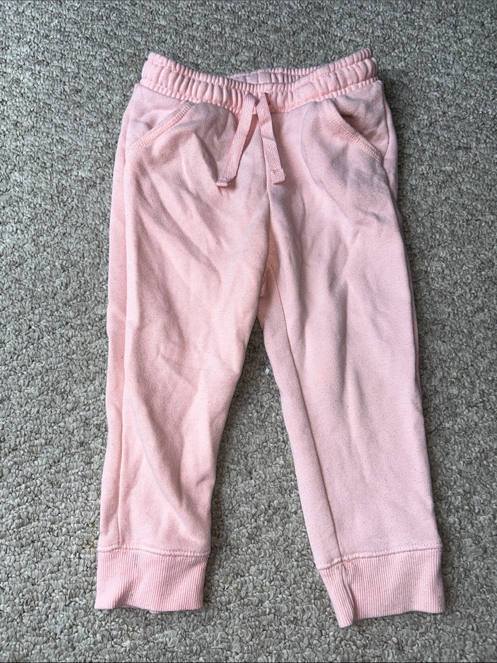 Kids Pink Drawstring Sweatpants